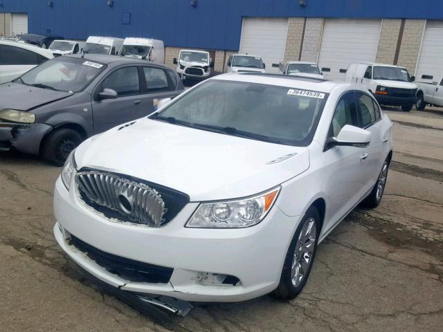 1G4GC5EG9AF148215 - 2010 BUICK LACROSSE C WHITE photo 2