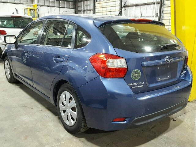 JF1GPAA6XD2829547 - 2013 SUBARU IMPREZA BA BLUE photo 3