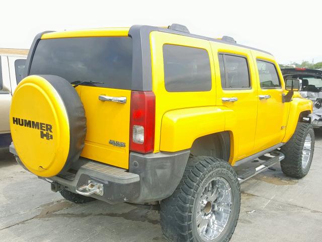 5GTDN136768110040 - 2006 HUMMER H3 YELLOW photo 4