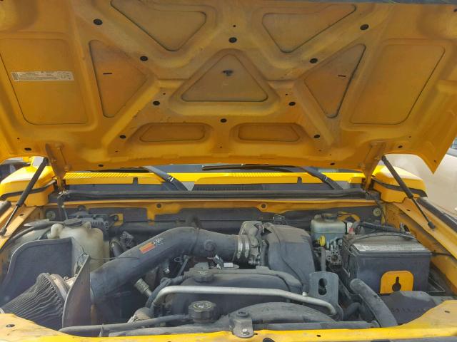 5GTDN136768110040 - 2006 HUMMER H3 YELLOW photo 7