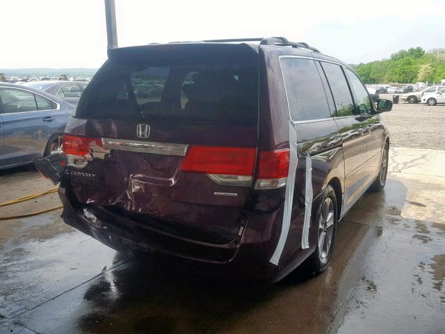 5FNRL3H91AB108164 - 2010 HONDA ODYSSEY TO MAROON photo 4