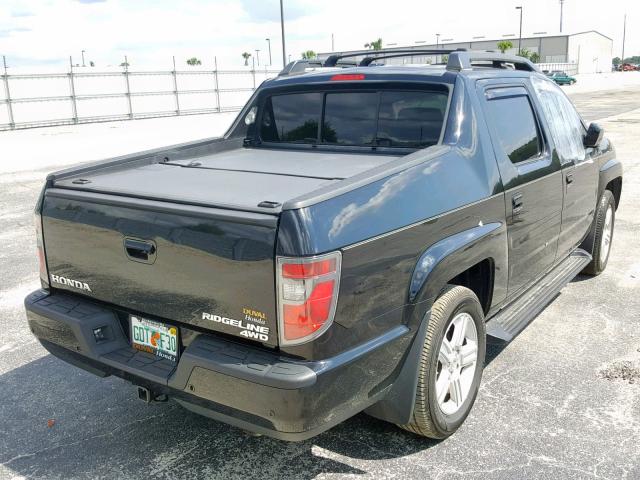 5FPYK1F56CB453266 - 2012 HONDA RIDGELINE BLACK photo 4