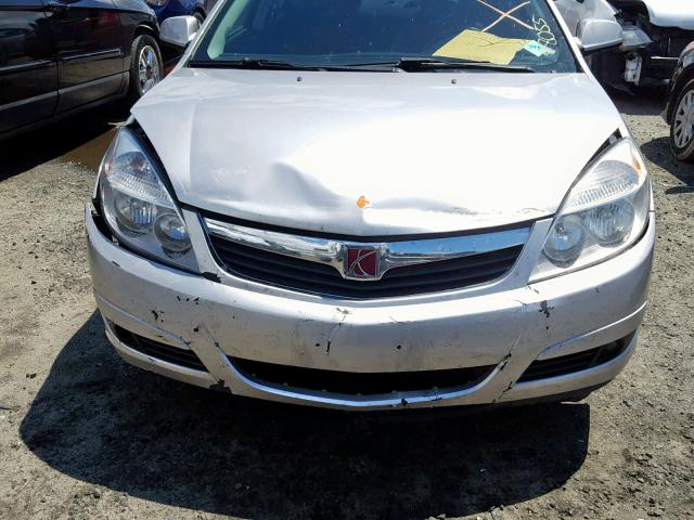 1G8ZV57777F298055 - 2007 SATURN AURA XR SILVER photo 9