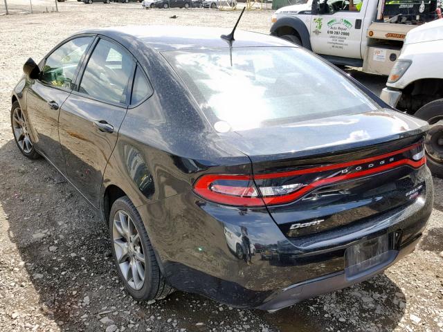 1C3CDFBB0ED673278 - 2014 DODGE DART SXT BLACK photo 3