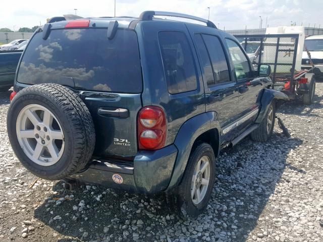 1J4GL58K45W555413 - 2005 JEEP LIBERTY LI GREEN photo 4