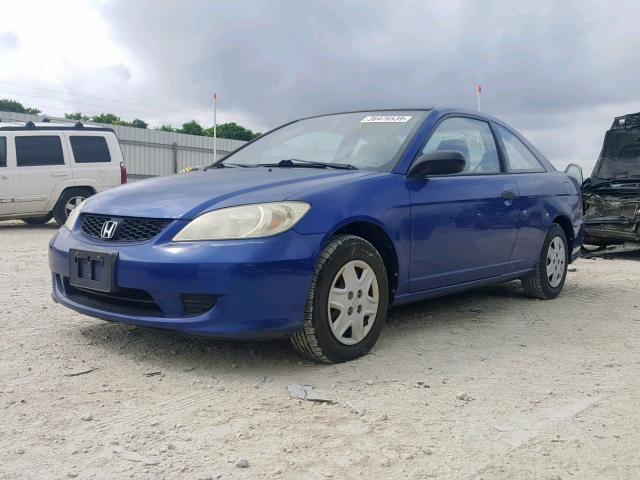 1HGEM22104L065125 - 2004 HONDA CIVIC DX V BLUE photo 2