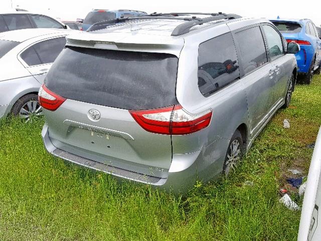 5TDYZ3DC8KS970676 - 2019 TOYOTA SIENNA LIM SILVER photo 4