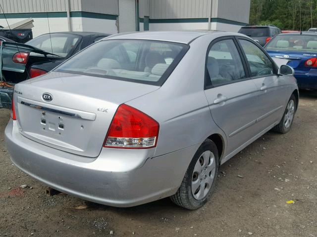 KNAFE222095660316 - 2009 KIA SPECTRA EX SILVER photo 4