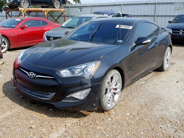 KMHHU6KJ0GU132738 - 2016 HYUNDAI GENESIS CO BLACK photo 2