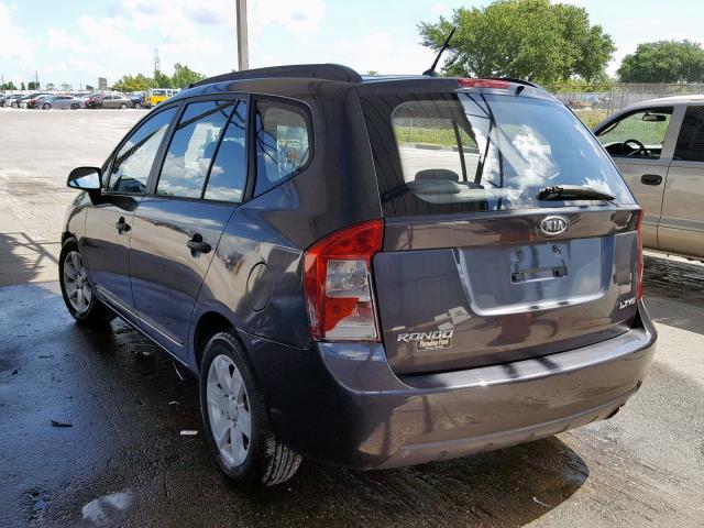 KNAFG526277069372 - 2007 KIA RONDO LX GRAY photo 3