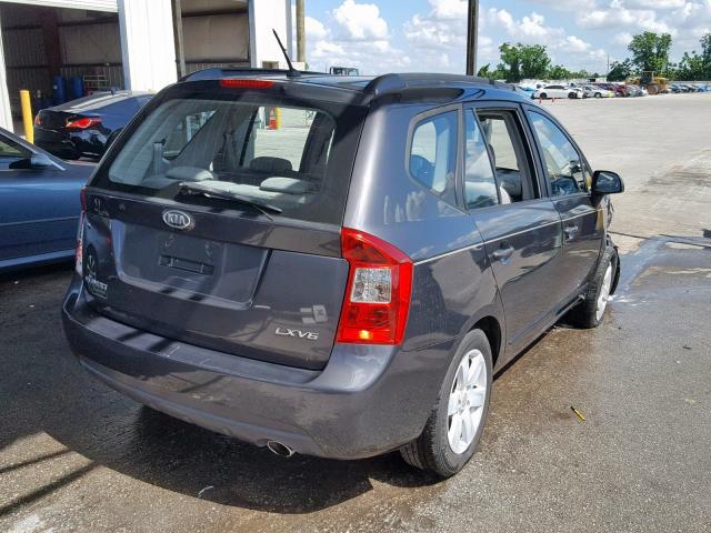 KNAFG526277069372 - 2007 KIA RONDO LX GRAY photo 4