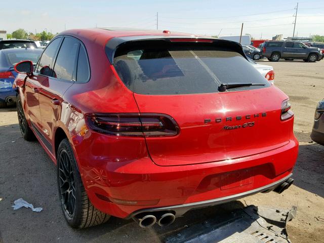 WP1AG2A59HLB50168 - 2017 PORSCHE MACAN GTS RED photo 3