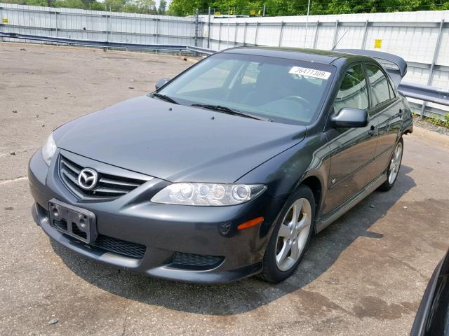 1YVHP80D155M16417 - 2005 MAZDA 6 S GRAY photo 2