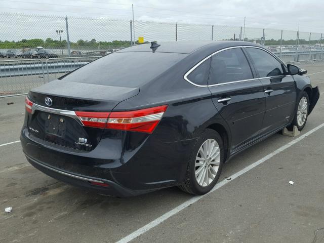 4T1BD1EB6DU001757 - 2013 TOYOTA AVALON HYB BLACK photo 4