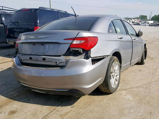 1C3CCBAB8DN642205 - 2013 CHRYSLER 200 LX SILVER photo 4