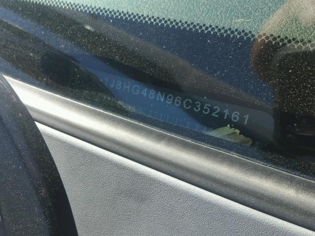 1J8HG48N96C352161 - 2006 JEEP COMMANDER CHARCOAL photo 10