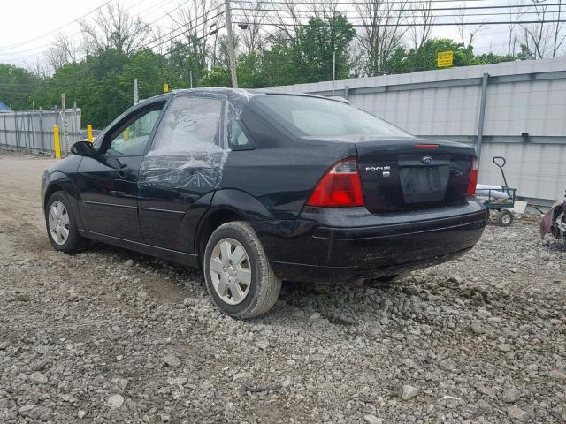 1FAFP34N87W342337 - 2007 FORD FOCUS ZX4 BLACK photo 3