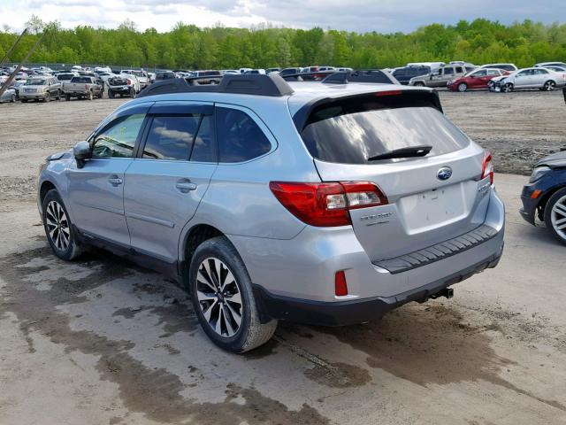 4S4BSENC7G3299803 - 2016 SUBARU OUTBACK 3. SILVER photo 3