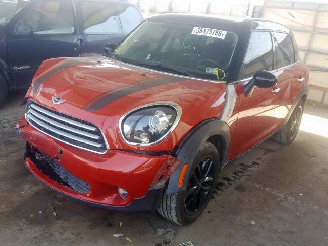 WMWZB3C58EWR38193 - 2014 MINI COOPER COU RED photo 2