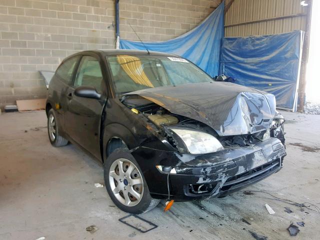 3FAFP31N15R114359 - 2005 FORD FOCUS ZX3 BLACK photo 1