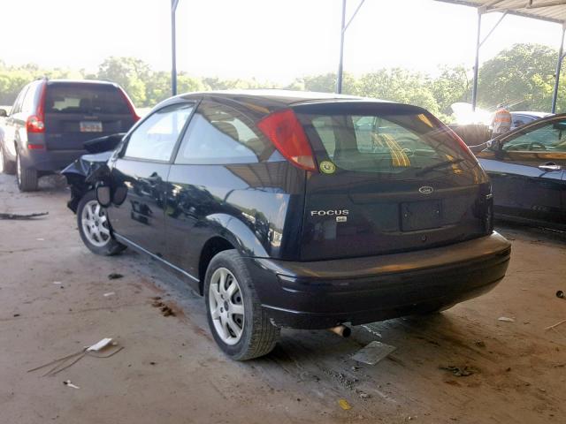 3FAFP31N15R114359 - 2005 FORD FOCUS ZX3 BLACK photo 3