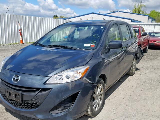 JM1CW2BL4C0131029 - 2012 MAZDA 5 GRAY photo 2