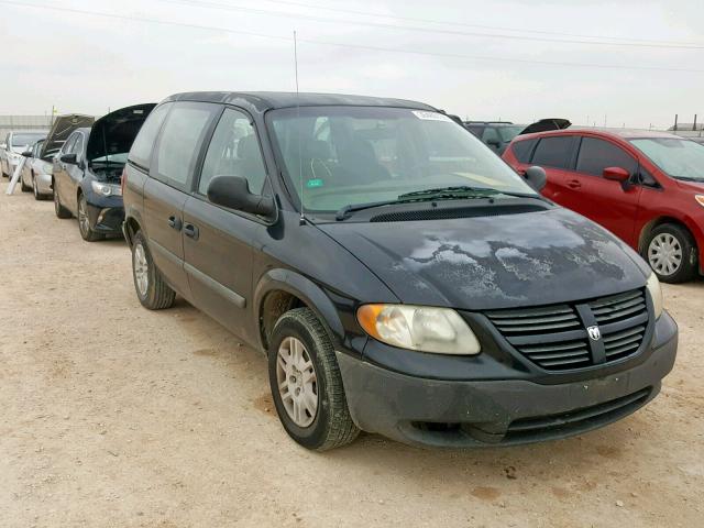 1D4GP25R95B197584 - 2005 DODGE CARAVAN SE BLACK photo 1