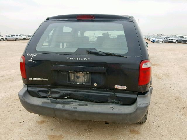 1D4GP25R95B197584 - 2005 DODGE CARAVAN SE BLACK photo 9