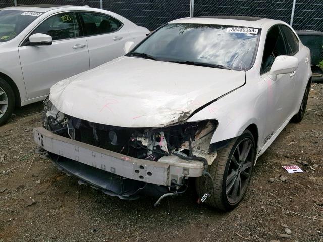 JTHBE262665002697 - 2006 LEXUS IS 350 WHITE photo 2