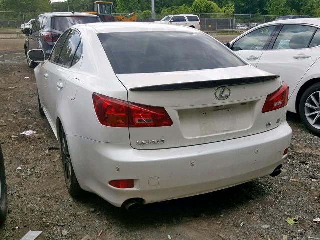 JTHBE262665002697 - 2006 LEXUS IS 350 WHITE photo 3