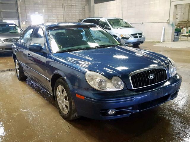 KMHWF25H23A860575 - 2003 HYUNDAI SONATA GL BLUE photo 1