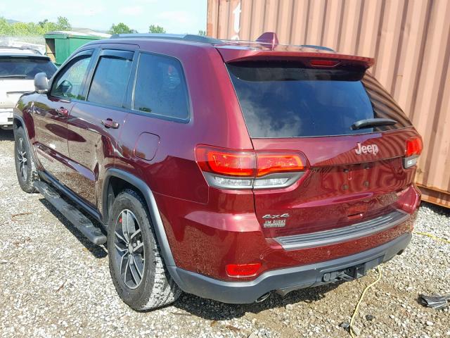 1C4RJFLG4HC754836 - 2017 JEEP GRAND CHER BURGUNDY photo 3