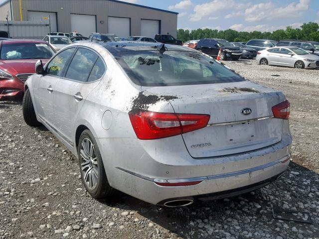 KNALN4D76G5207953 - 2016 KIA CADENZA LU SILVER photo 3