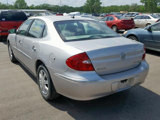 2G4WC582881265829 - 2008 BUICK LACROSSE C SILVER photo 3