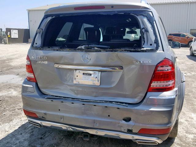 4JGBF2FE7CA777971 - 2012 MERCEDES-BENZ GL 350 BLU GRAY photo 9