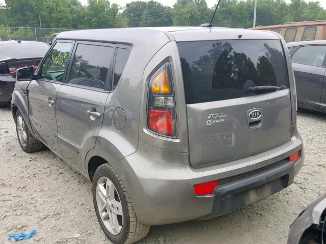 KNDJT2A22B7254343 - 2011 KIA SOUL GRAY photo 3