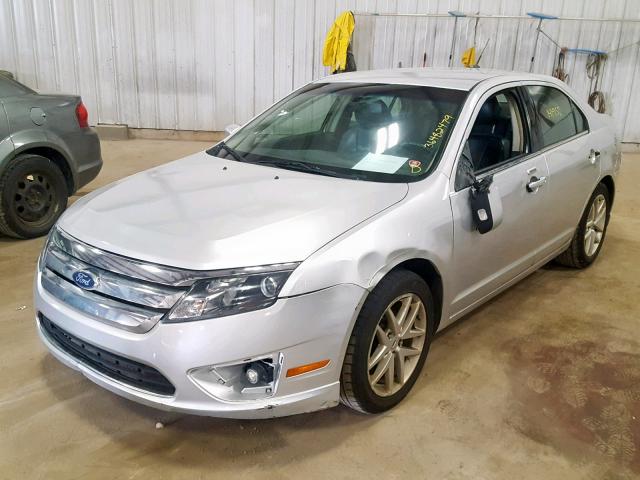 3FAHP0JG7BR128724 - 2011 FORD FUSION SEL SILVER photo 2