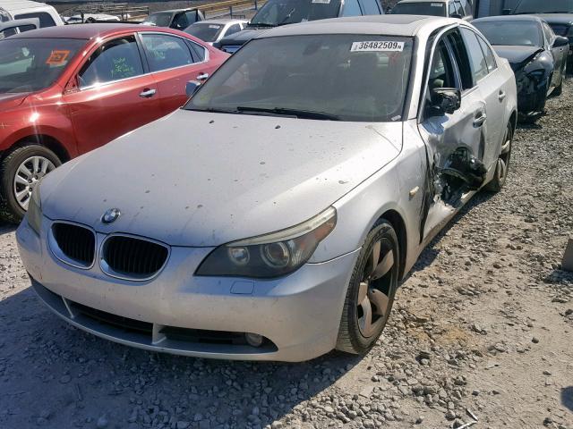 WBANA53585B856582 - 2005 BMW 525 I SILVER photo 2