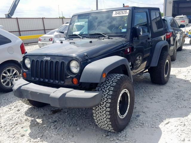 1J4FA24139L776456 - 2009 JEEP WRANGLER X BLACK photo 2