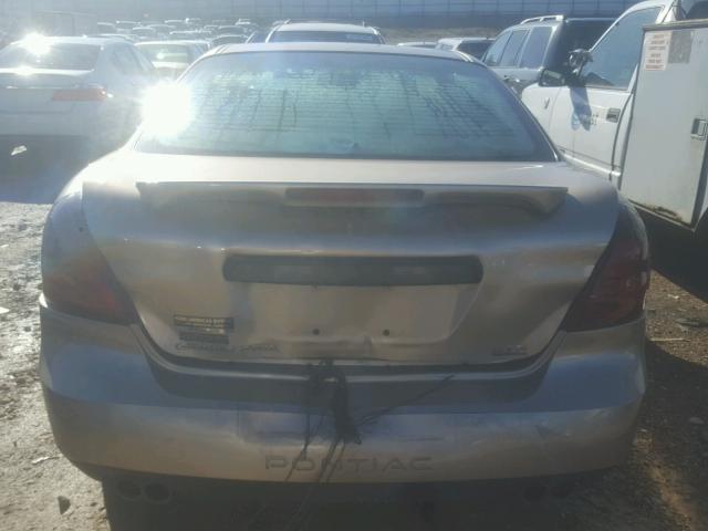2G2WR524551239427 - 2005 PONTIAC GRAND PRIX ოქროსფერი ფოტო 9