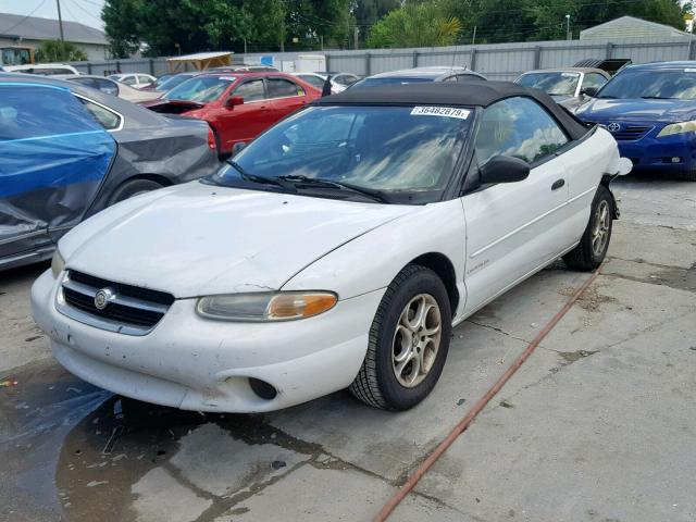 3C3EL45H6VT579027 - 1997 CHRYSLER SEBRING JX WHITE photo 2