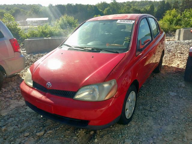 JTDBT123420255802 - 2002 TOYOTA ECHO RED photo 2