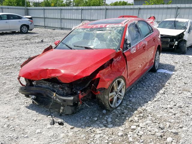 3VW5S7AJ1FM262001 - 2015 VOLKSWAGEN JETTA GLI RED photo 2