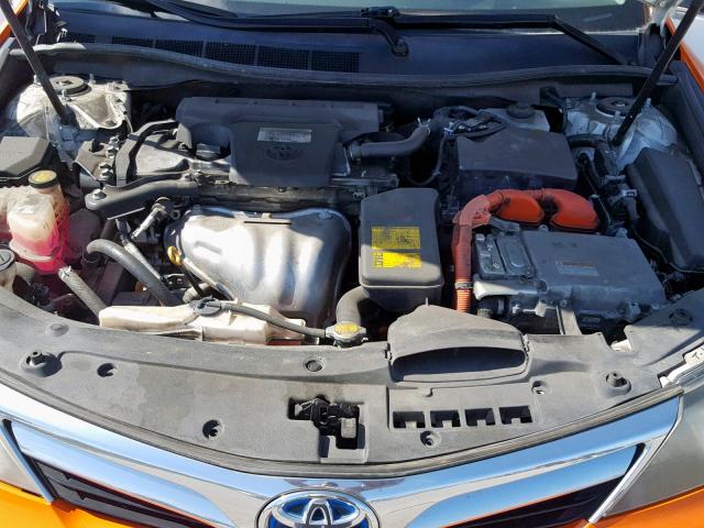 4T1BD1FK6DU063707 - 2013 TOYOTA CAMRY HYBR TWO TONE photo 7