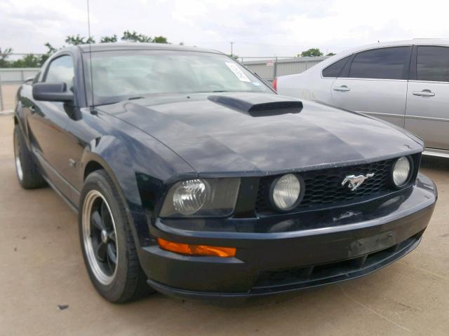 1ZVHT82H075278466 - 2007 FORD MUSTANG GT BLACK photo 1