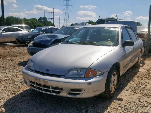 1G1JC524327313362 - 2002 CHEVROLET CAVALIER B SILVER photo 2