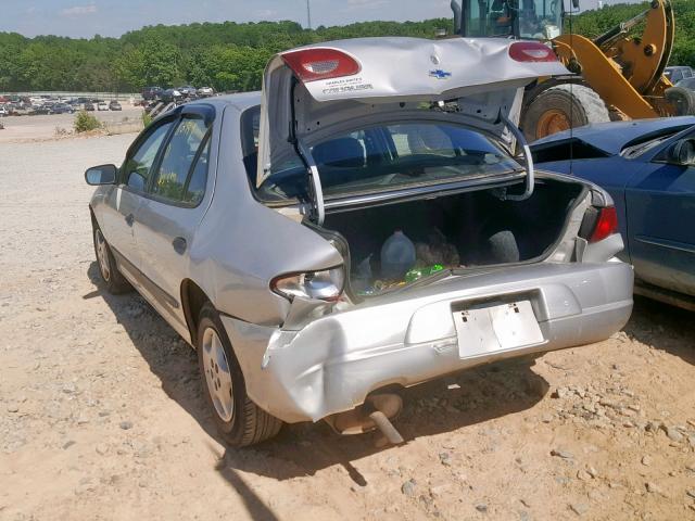 1G1JC524327313362 - 2002 CHEVROLET CAVALIER B SILVER photo 3