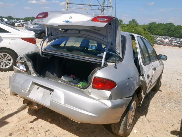 1G1JC524327313362 - 2002 CHEVROLET CAVALIER B SILVER photo 4