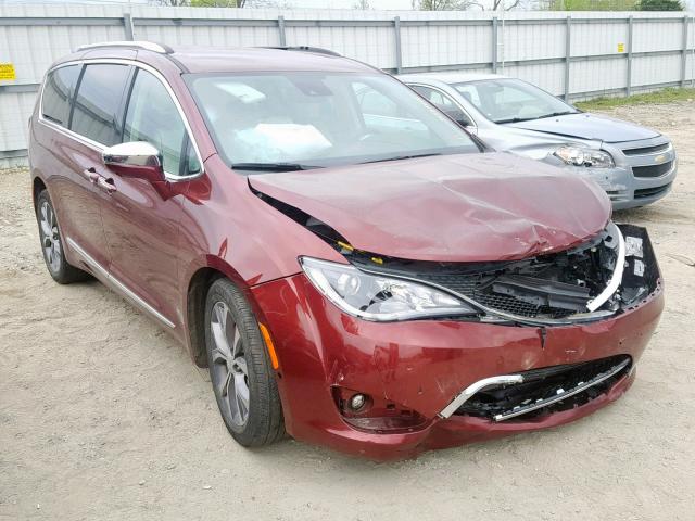 2C4RC1GG1JR309622 - 2018 CHRYSLER PACIFICA L MAROON photo 1