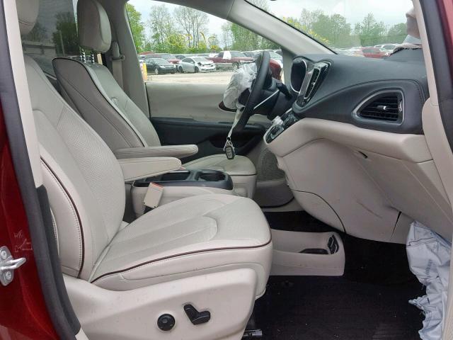 2C4RC1GG1JR309622 - 2018 CHRYSLER PACIFICA L MAROON photo 5